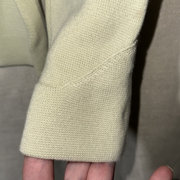 Normandy Monroe medium mint green 100% cotton sweater patch on sleeve - Picture 3 of 10